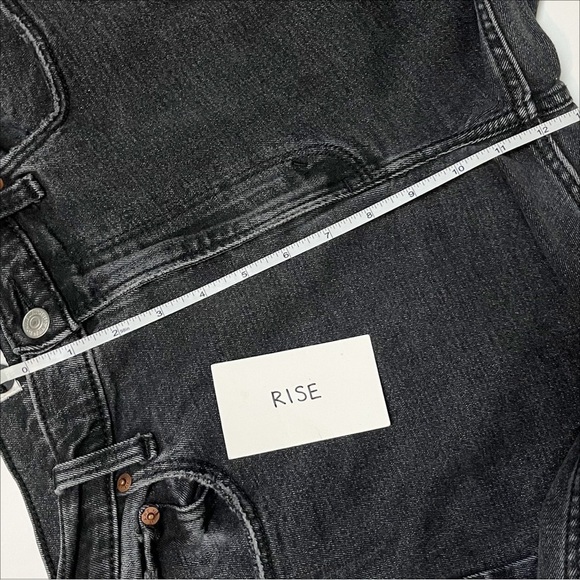 Abercrombie & Fitch Ankle Straight Ultra High Rise Jeans 28 6 black‎ Curve Love - Picture 13 of 14